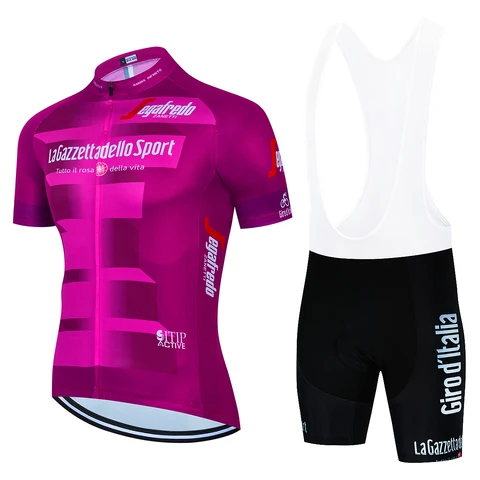 Комплект мужской велосипедной одежды Tour De Giro De Italia, горная форма с коротким рукавом, одежда для велоспорта