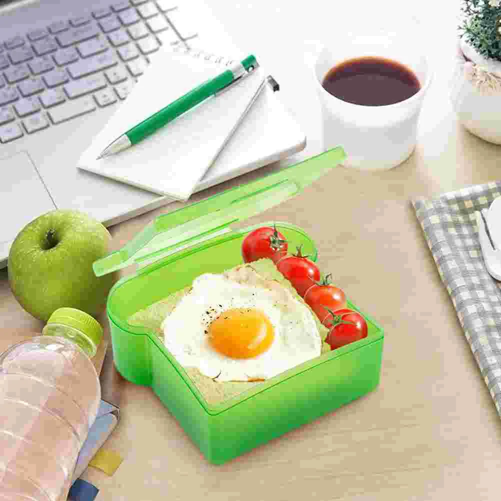 

Bread Machine Plastic Sandwich Container Outdoor Reusable Containers Small Snack Kids Case Sub Food Storage Air Tight