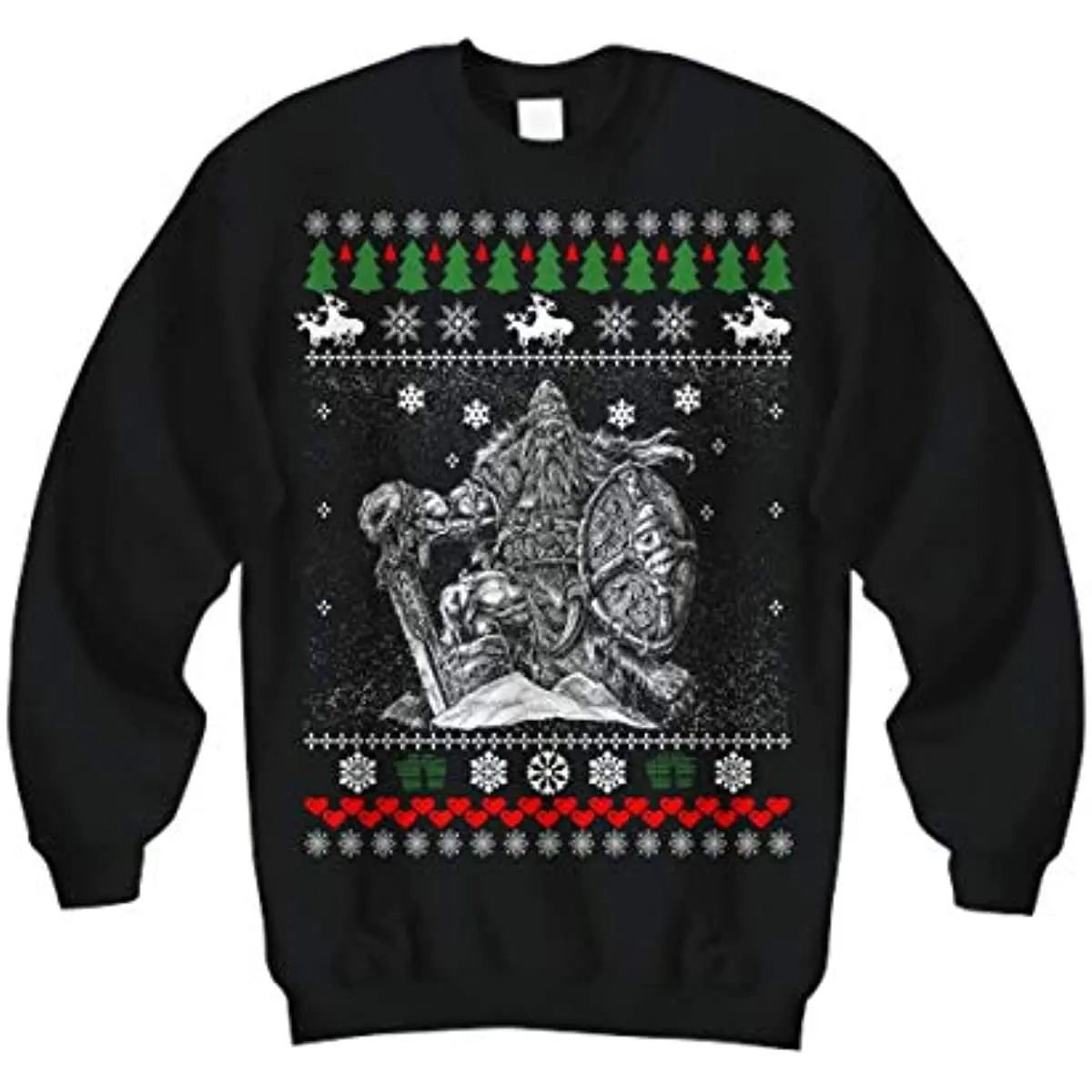 

Ugly Christmas Sweater Nordic Viking Warrior Valhalla Sweatshirt New 100% Cotton Comfortable Casual Mens Xmas Streetwear