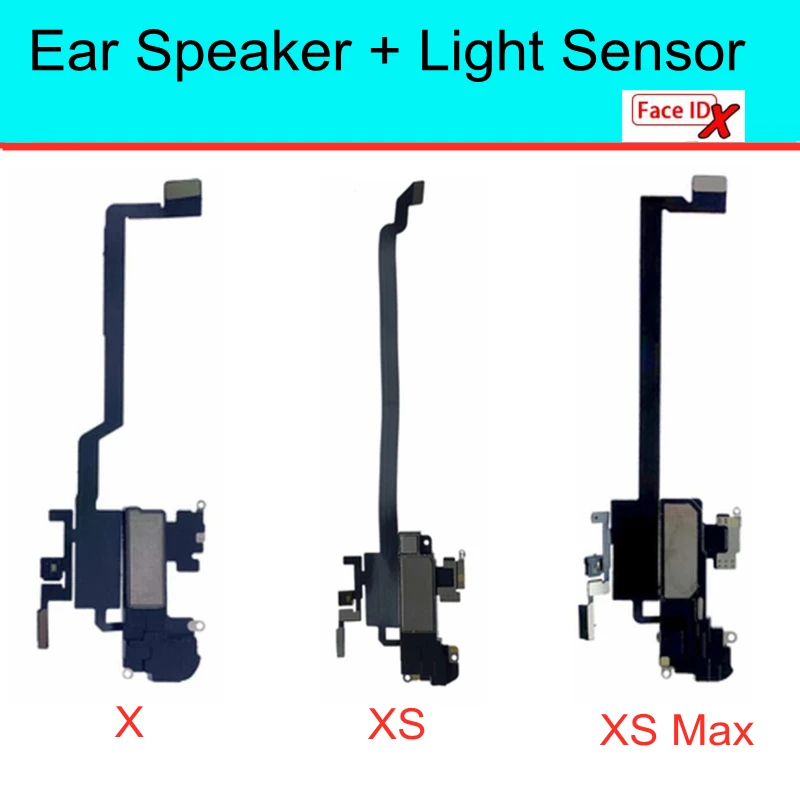 

Ear Speaker Luidspreker For Iphone X XS Max Geluid Ringer Flex Kabel Voor Light Sensor Reparatie parts