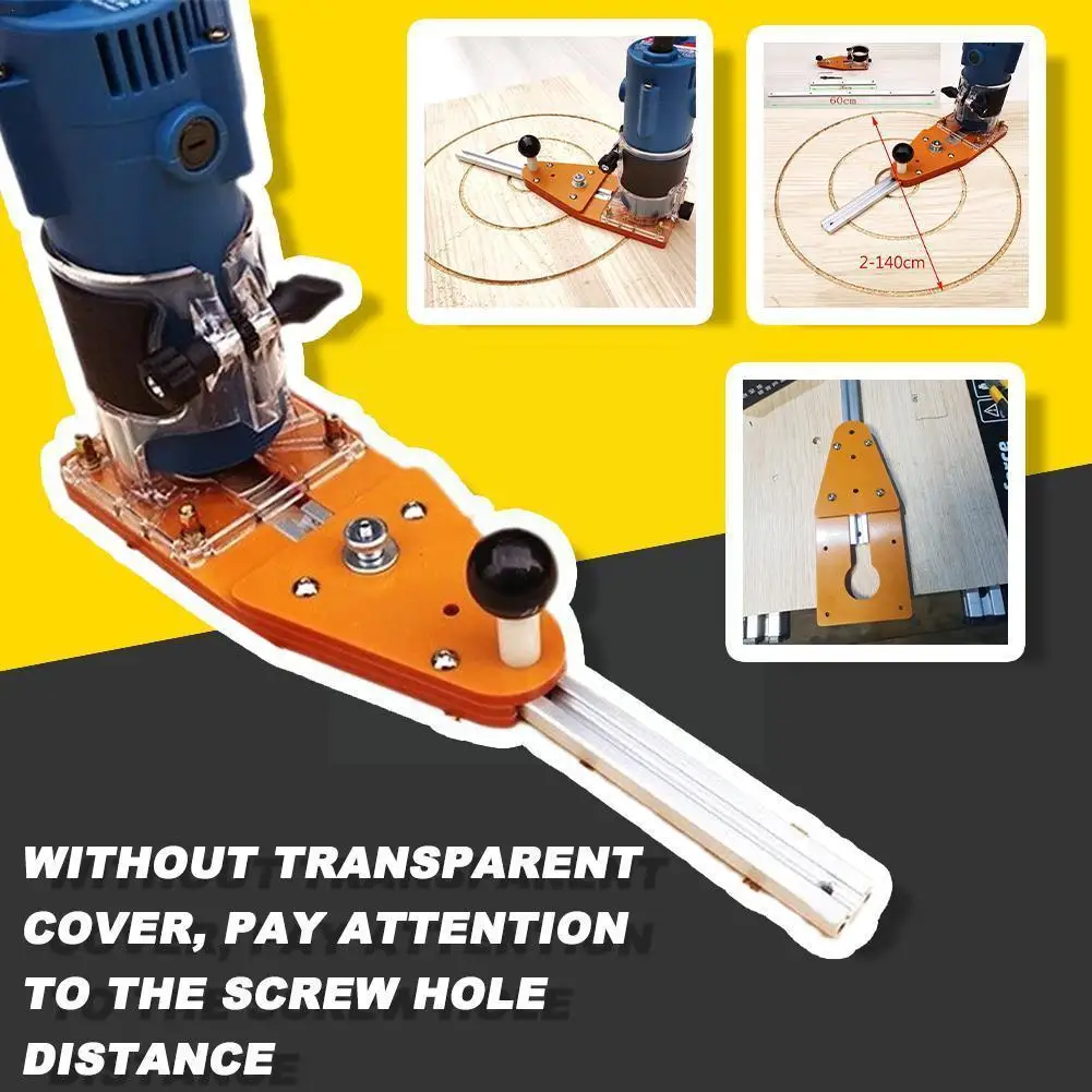 

Trimming Machine Balance Board Milling Round Plate Circle Cutting Jig For Electric Hand Wood Router Slotting Woodworking To S2d6