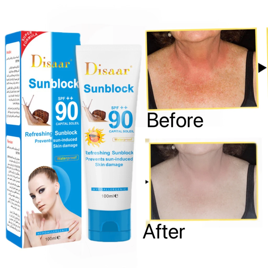 Sunscreen body thin and light concealer brightening isolation cream block pores non-sticky healthy and  beautiful