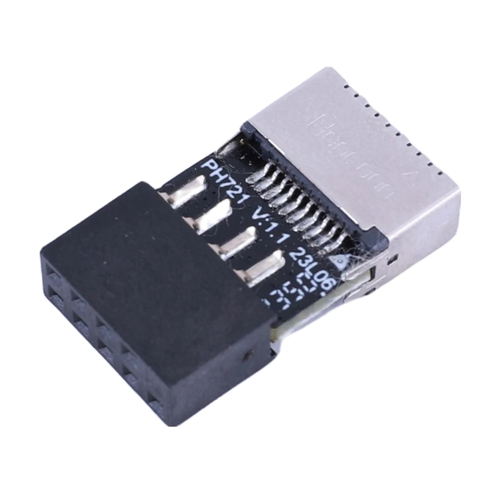 Фото Карта расширения USB 2.0 с разъемом Type-C (9-контактный), Plug and Play, конвертер для материнских плат (для ОС/Windows/Linux) №2