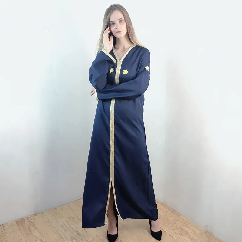 

Мусульманское платье, Рамадан, абайя, Дубай, кафтан, халат, женский кафтан, декорированный Djellaba, женское платье, женская одежда