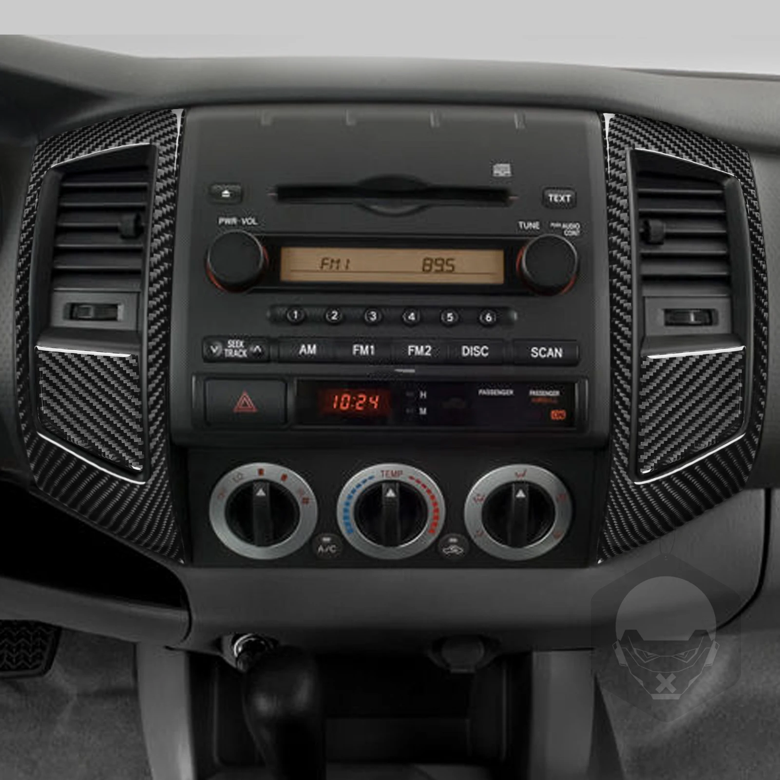 Углеродное волокно для Toyota Tacoma 2009 2010 2011 центральная консоль вентиляционные