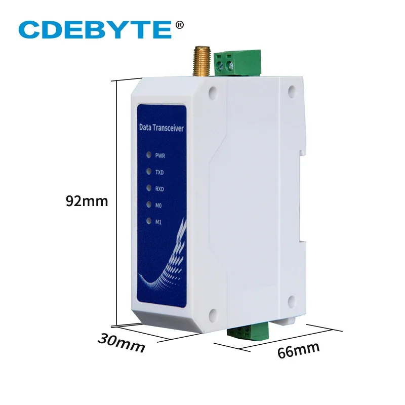 

SX1268 LoRa 433MHz RS485 Half duplex 30dBm Long Range 10km Modbus Relay LBT Din-Rail High Performance Wireless Data Transmission