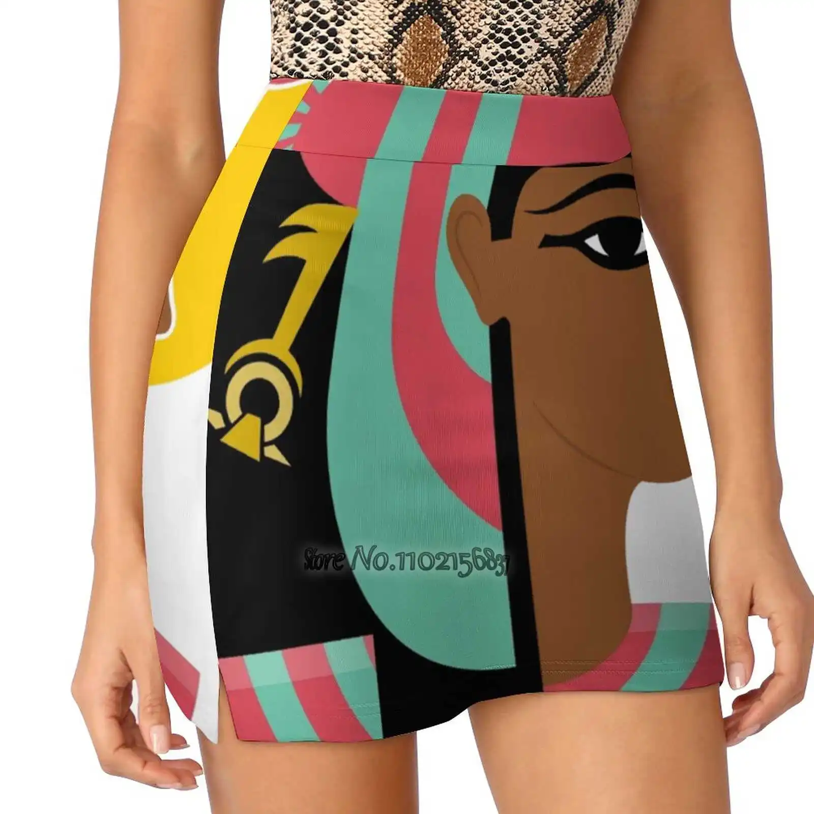 

Юбка-шорты трапециевидная для гольфа, с карманами для телефона