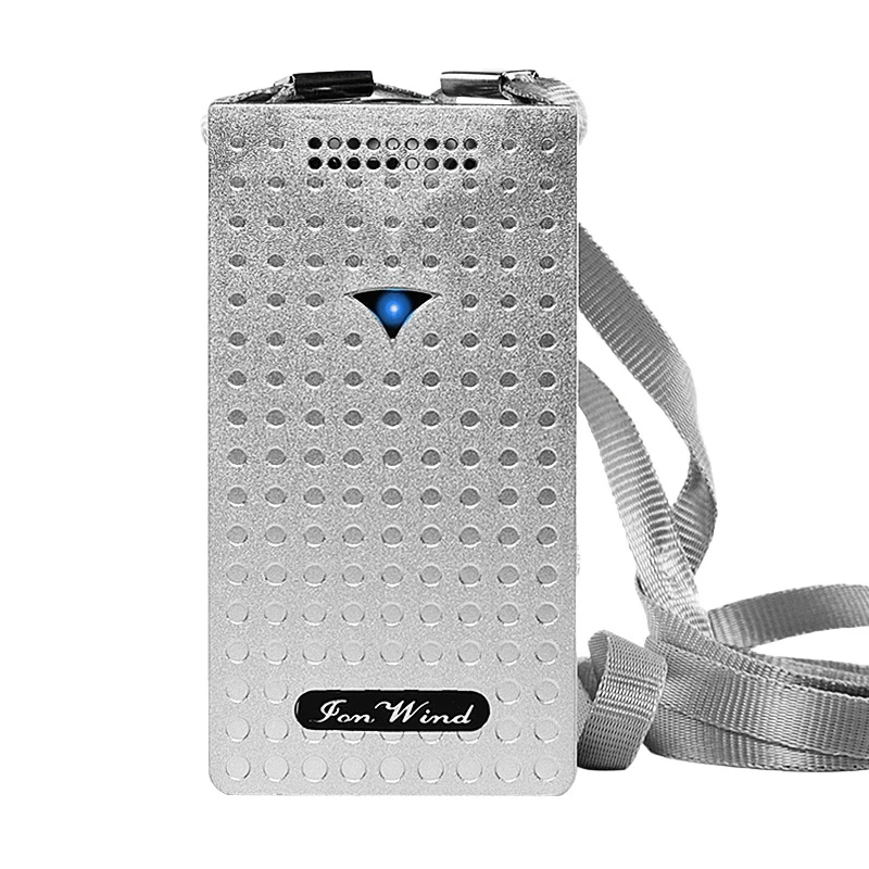 

Portable Hanging Air Purifier Necklace Battery Rechargeable Wearable Air Freshner Ionizer Negative Ion For Adults Kids