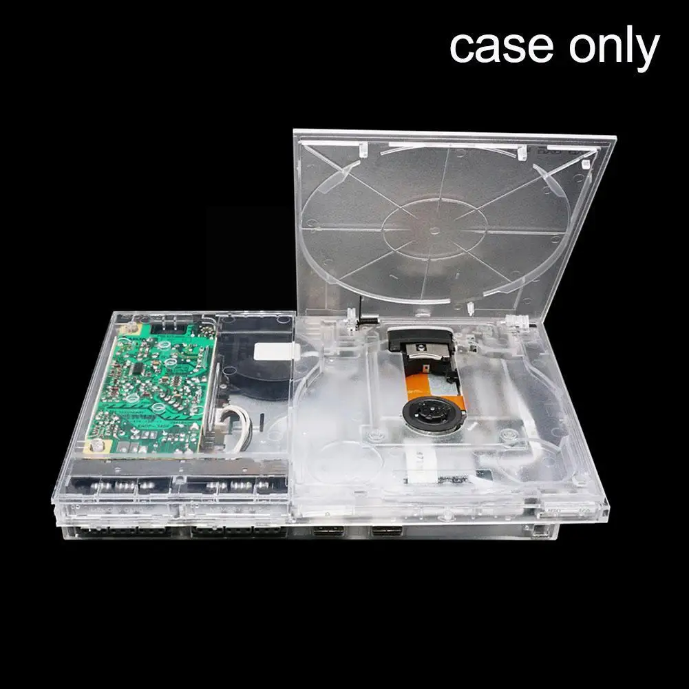 

Transparent Shell Kit DIY Replace Housing Replacement Flip Top Clear Case for PS2 Slim SCPH 7xxxx/9XXXX Game Accessories K0N1