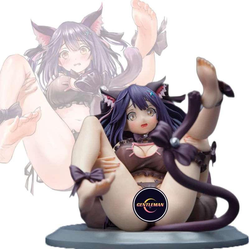 

1/6 PVC Action Figure Model Doll Collection Ornaments Toy Gifts Apocrypha Toy Sitting Posture Nine Lives Cat Girl Bikini LotNG