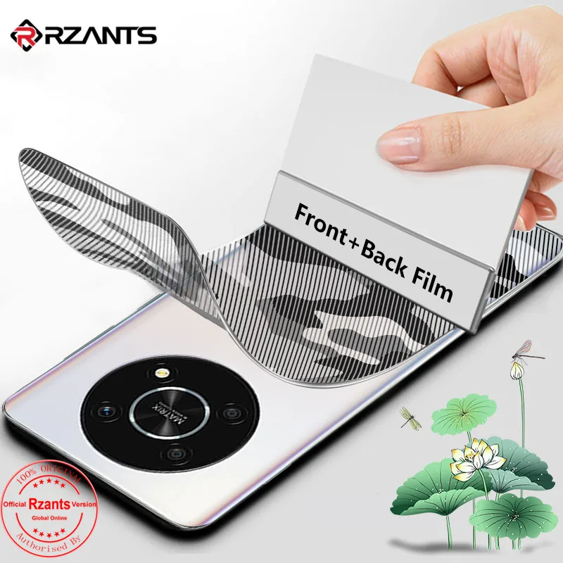 

Rzants Front Back Film For Honor X9 4G 5G Screen Protector Full Cover Camouflage Soft Hydrogel Film