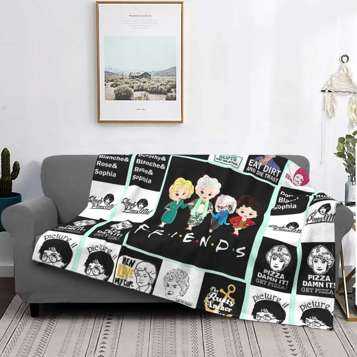 

The Golden Girls Dorothy Sitcom Blankets Coral Fleece Plush Decoration Bedroom Bedding Couch Bedspread