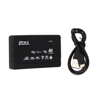 usb 2 0 card adapter card reader sd tf cf xd ms mmc memory card reader led lights display for casement 98 98se me 2k xp