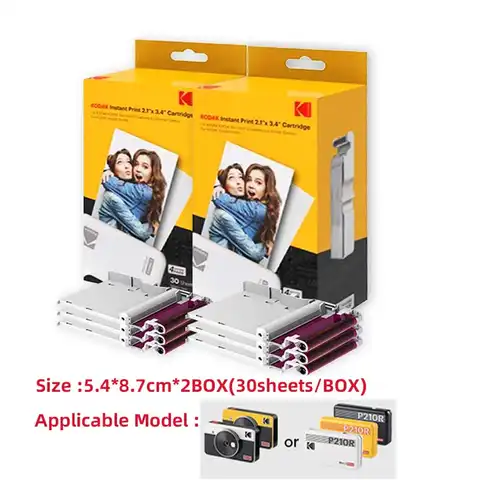 Фотобумага Kodak для C210R /C300R/PD460 Minishot Mobile принтер печатающий фотографии с телефона специальная лента 2/3/4 дюйма