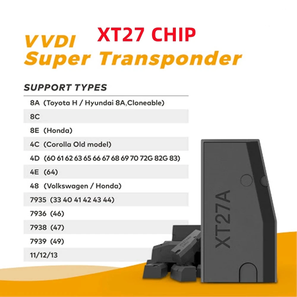 

5/10/20 шт. xt27 VVDI супер чип транспондер XT27A XT27A01 супер чип для ID46/40/43/4D/8C/8A/T3/47 для VVDI Mini Key Tools
