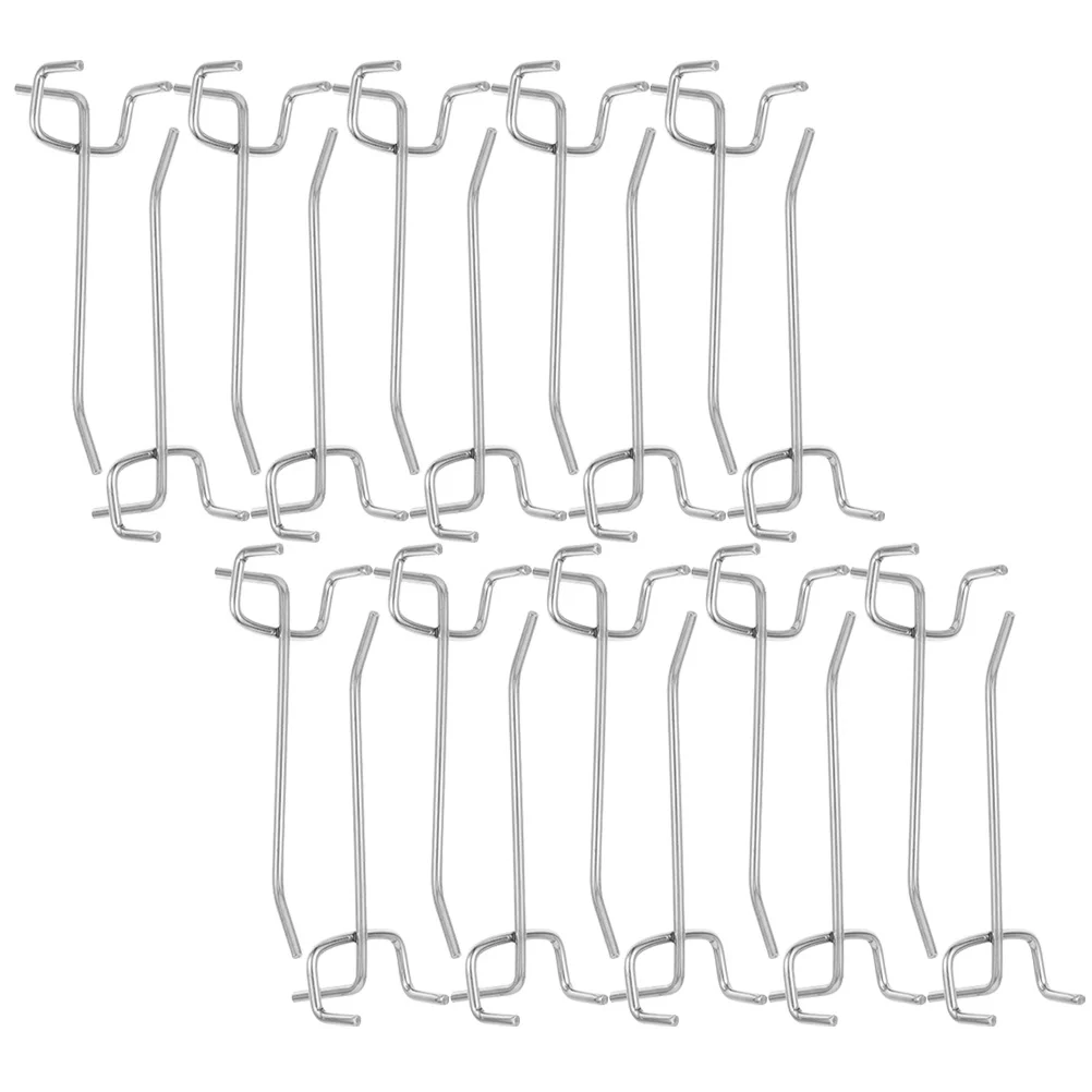 

20 Pcs Nail Board Hook Shelving Hooks Heavy Duty Iron Pegboard Metal Accessories Tool