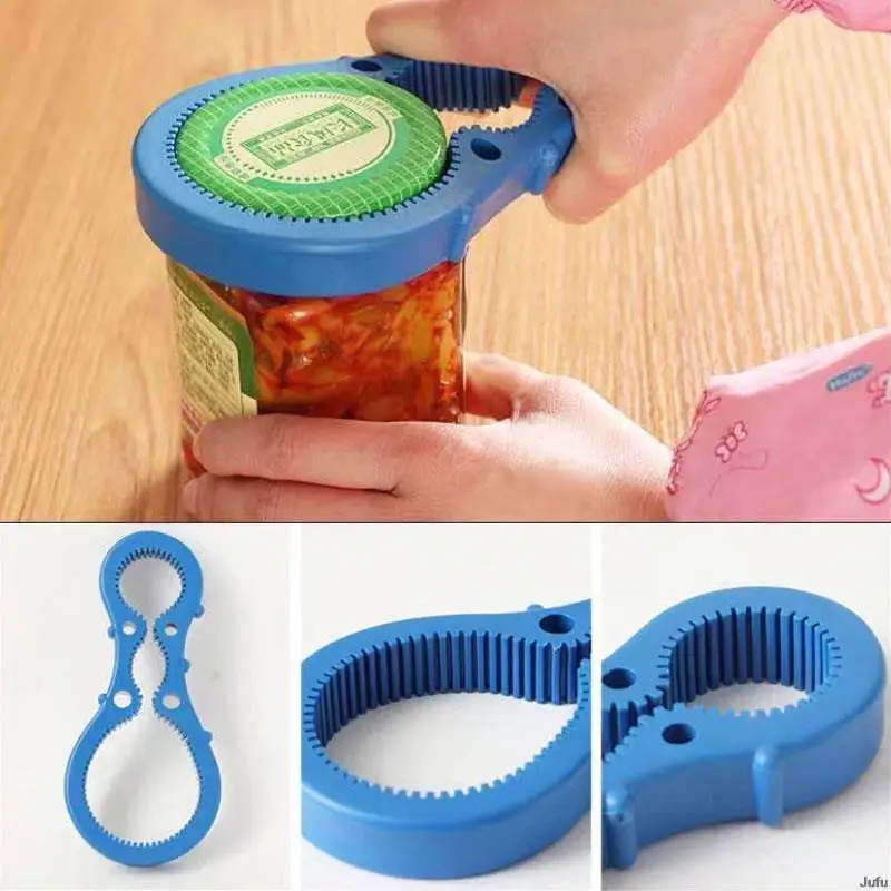 

3 In 1 Lid Jar Opener Gear Cap Multifunction Bottle Opener Can Opener Manual Nonslip Twist Cap Bottle Launcher Kitchen Gadget
