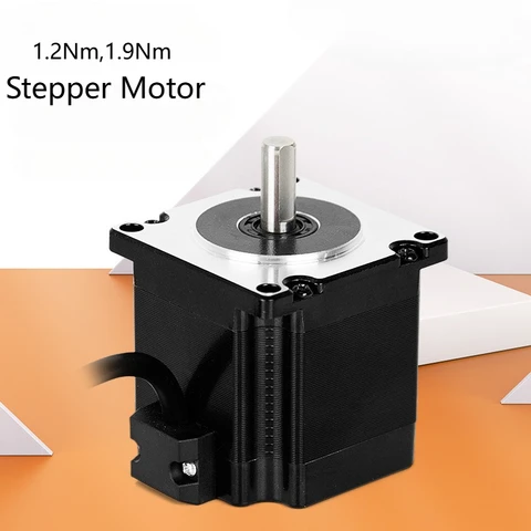 Nema 23 1,2 Нм/1,9 Нм, крутящий момент 57, шаговый двигатель, высокоскоростные микро 2-фазные двигатели постоянного тока, одноосный малошумящий робот для 3D-принтера