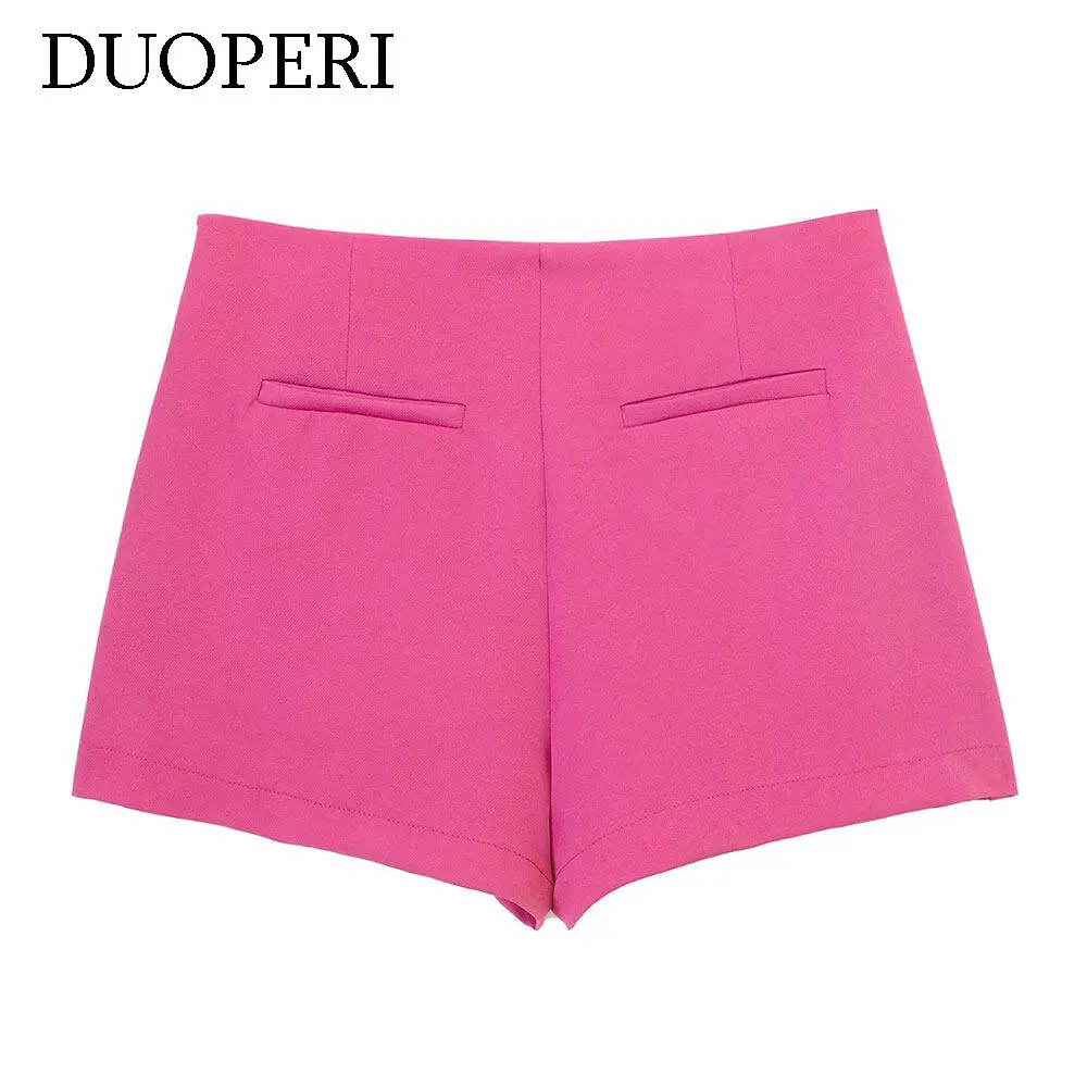 Юбка-шорты DUOPERI Женская ассиметричная модные простые элегантные короткие штаны
