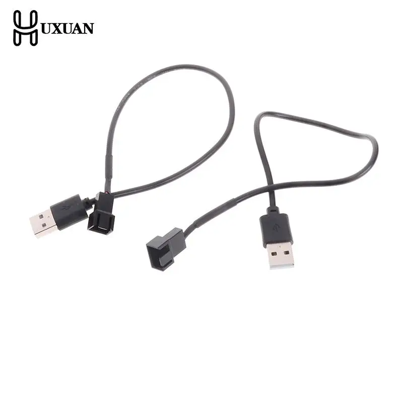 

1Pc 3/4 Pin Computer PC Fan Power Cable Connector Adapter 5V 30cm Connect 3pin Or 4pin Fan To USB Adapter Cables