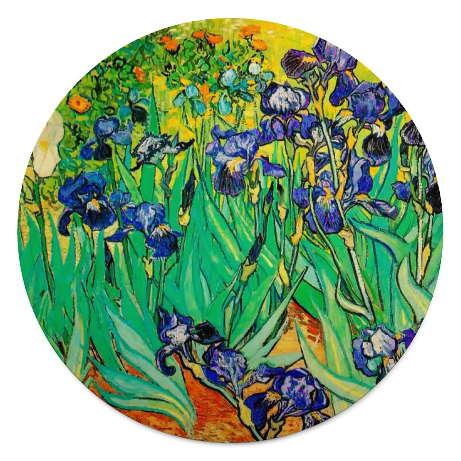 

Супер теплые круглые одеяла Ван Гога с ирисами, Реми, постельное белье для путешествий, зимнее Фланелевое покрывало с милым дизайном, покрывало для дивана и кровати