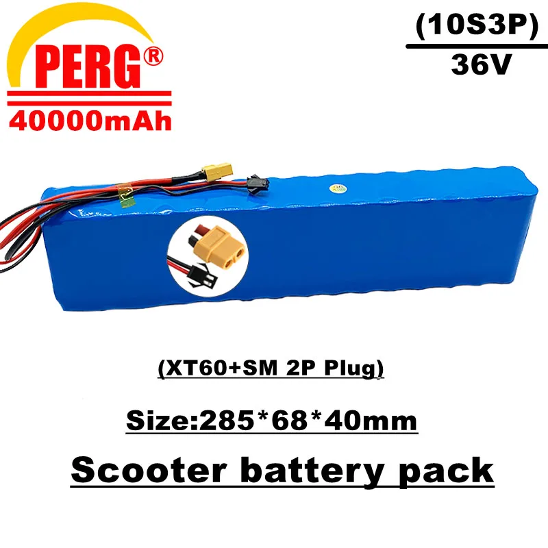 

Фотоаксессуары 36 В, 10s3p,40ah, разъем sm + xt60, подходит для электрических велосипедов и скутеров, оснащен BMS