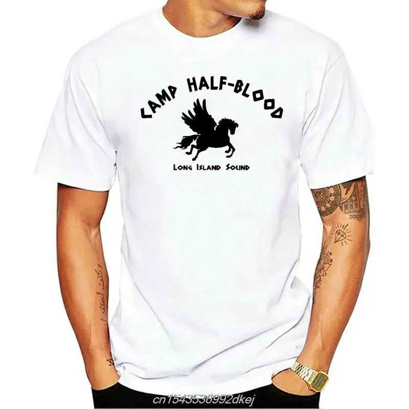 

Percy Camp Half Blood T-shirt Jackson Greek Mythology Tees Cotton Breathable Men Tops Men Women Cartoon Casual Short O-neck