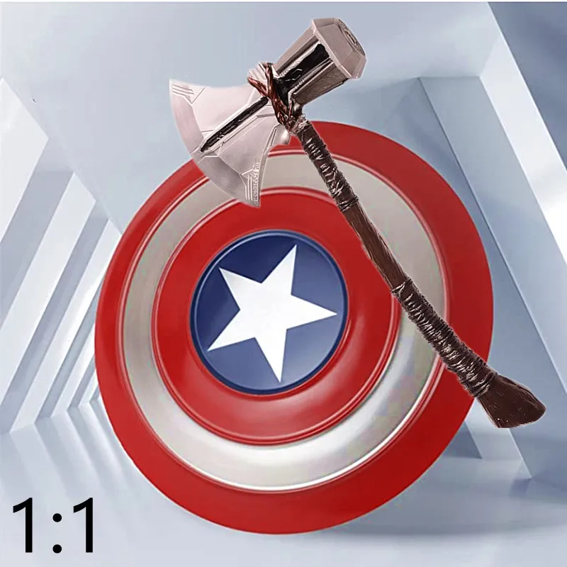 Капитан Америка Размер 1:1 защитный ряд Мстители Тор молот топор Реквизит