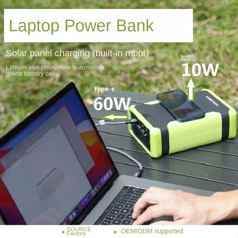 Новый портативный высокомощный ноутбук с беспроводной зарядкой 96000 мАч литиевый