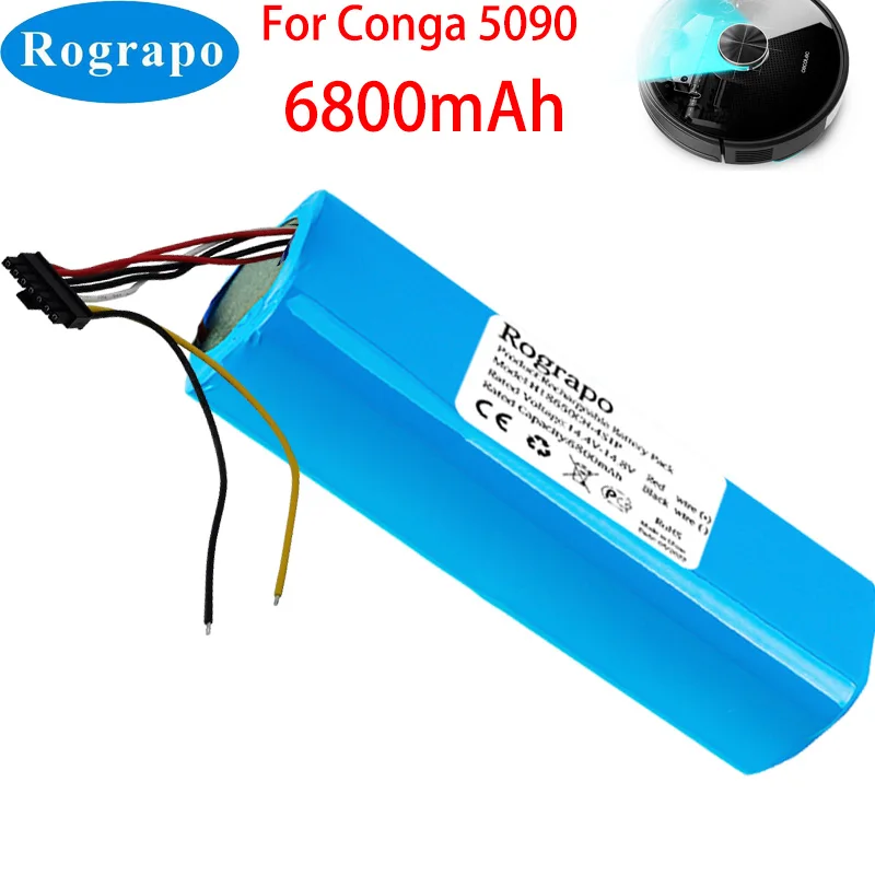 Новый 14,8 V 6800mAh INR18650 MH1-4S2P-300S Robot Аккумулятор для робота-пылесоса Cecotec Conga 5090 5490