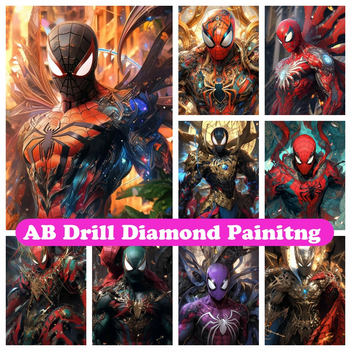 

Картина-мозаика «Человек-паук» 5D «сделай сам»