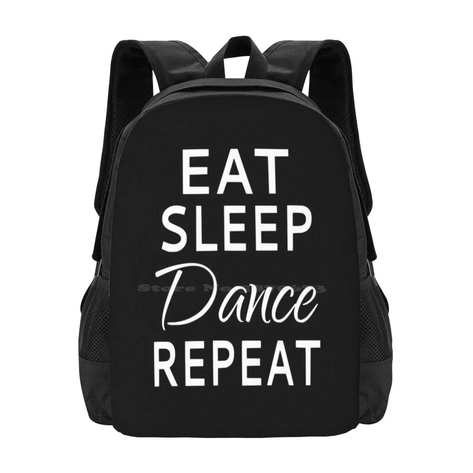 

Eat Sleep Dance Repeat New Arrivals Unisex Bags Student Bag Backpack Sleep Repeat Dancing Dancers Ballet Hip Hop Jazz Tap