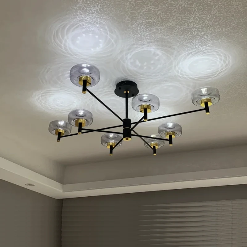 Современная простая светодиодная люстра для столовой гостиной креативный