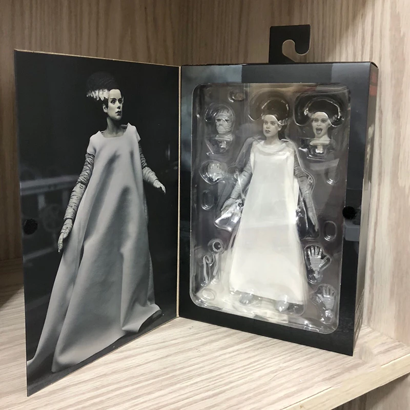 

Фигурка NECA Universal Monster Bride of Frankenstein, фигурка 1931 черно-белая, экшн-фигурки, подвижные игрушки, подарок на Хэллоуин, оригинал