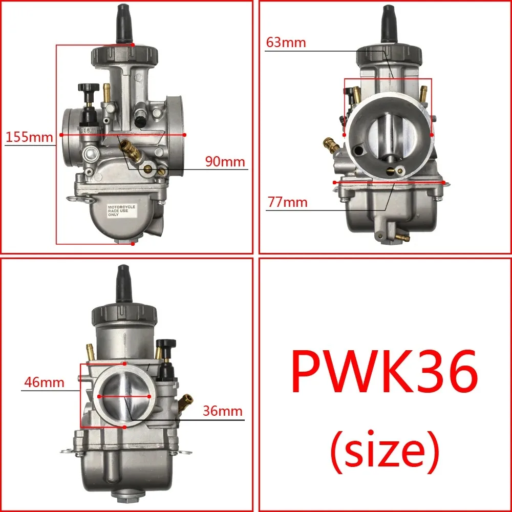

Для карбюратора KEIHIN PWK 33 34 35 36 38 40 42 мм, гоночные детали, скутеры, велосипед для грязи, квадроцикла Power Jet 250cc, мотоцикл большого калибра