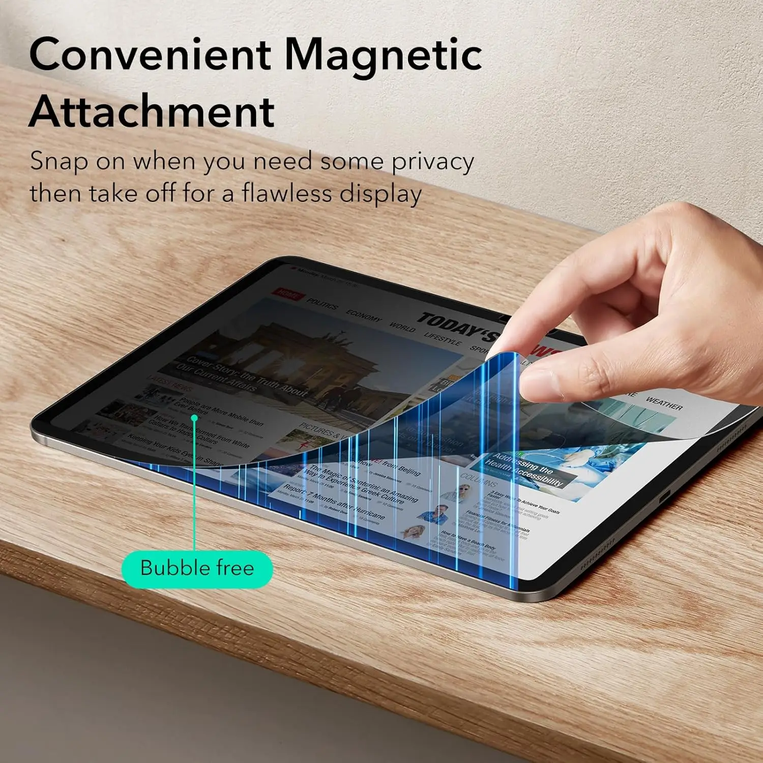 Фото Съемная магнитная защитная пленка для экрана для iPad Air 11 2025, пленка для рисования №2