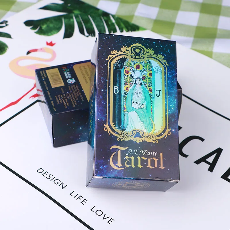 Laser king English Version Queen Classic Tarot Card Collection Card Divination Game Board Game Card Student Leisure Card M09
