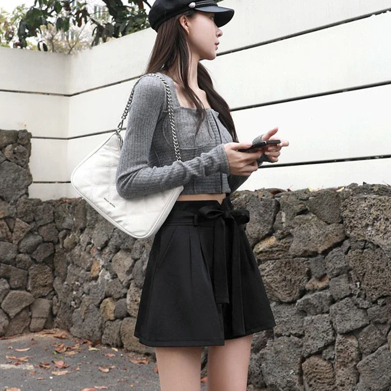 Широкие повседневные женские короткие брюки с карманами на талии шорты XL в