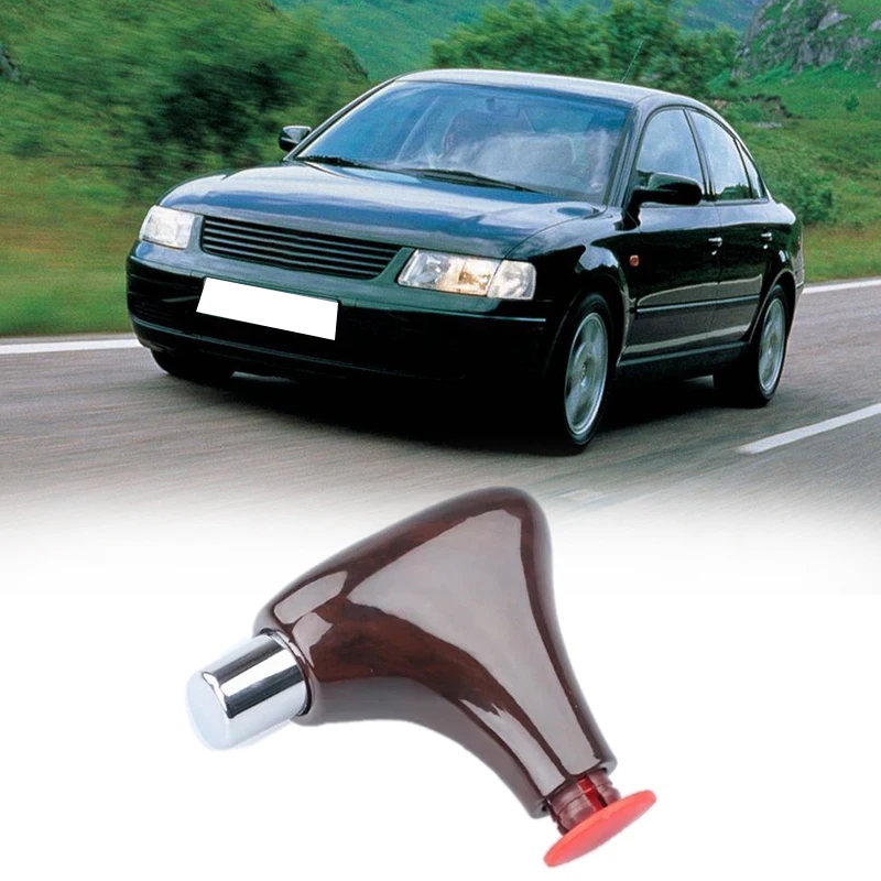 

Car Mahogany Gear Shift Knob Shifting Handball For PASSAT B5 BORA GOLF 4 SHARAN SEAT AL 3B1713139L