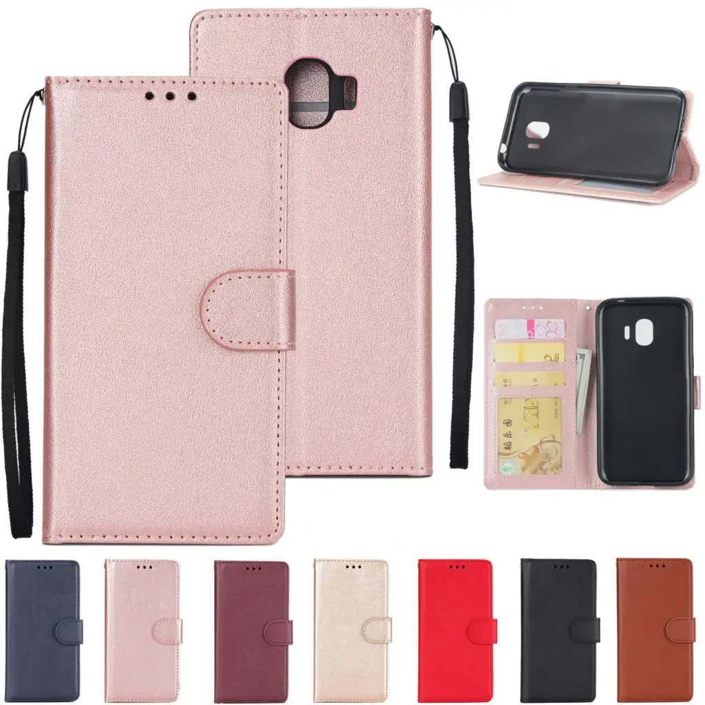 

Flip Leather Wallet Case For Samsung Galaxy J2 J3 J4 J6 J7 J8 2018 J5 2016 2017 J6 Prime Plus A01 Core A32 A42 S30 Ultra Funda