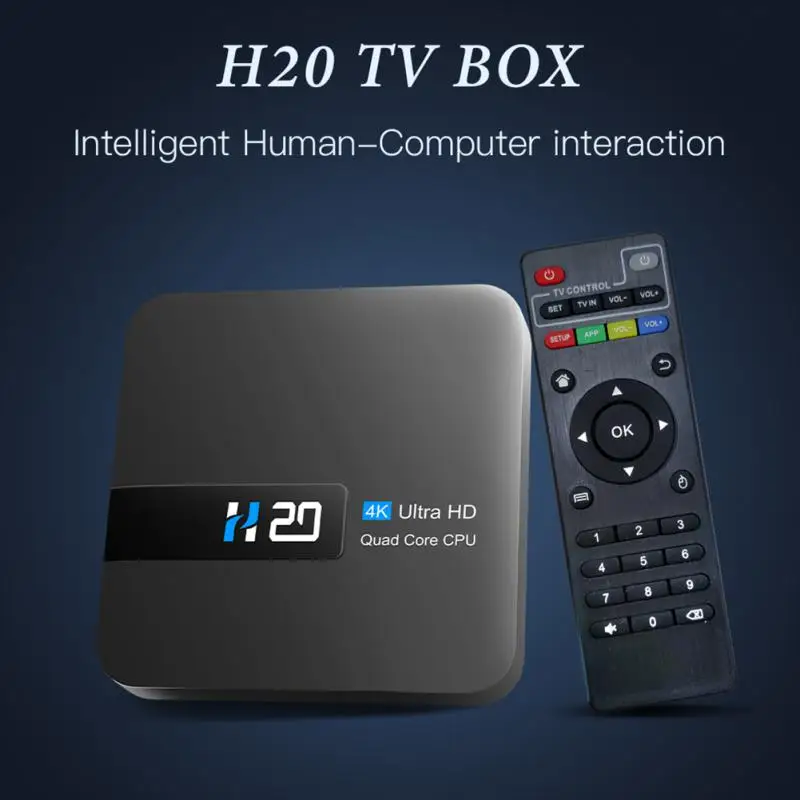 Умная ТВ-приставка H20 Android 2 4 голосовой помощник 4K 3D Wi-Fi 5 8/ГГц Гб ОЗУ 8 ГБ 16