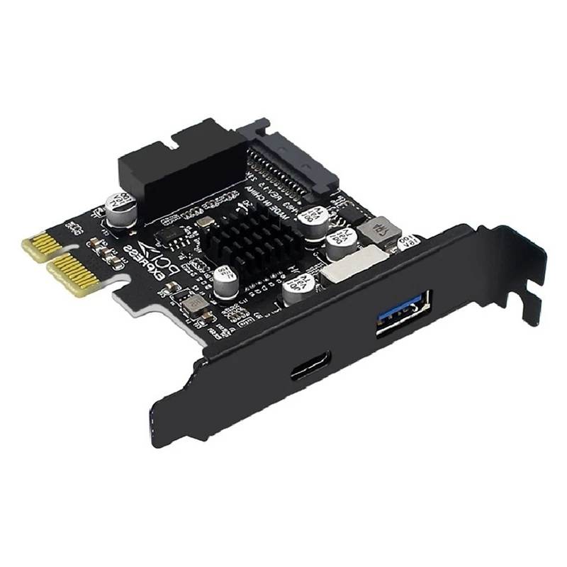 Плата расширения PCIE на USB 3 0 контроллер C 5 Гбит/с высокоскоростная карта с SATA 15