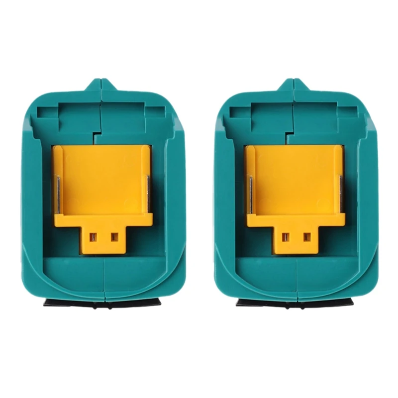 

2X USB Power Charging Adapter Converter For Makita Adp05 Bl1815 Bl1830 Bl1840 Bl1850 1415 14.4-18V Li-Ion Battery Blue