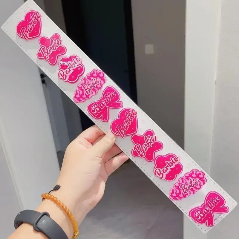 

Cute Barbie Princess Hairpin Kawaii Cartoon Pink Love Bow Girls Mini Bangs Clips Sweet Fashion Hair Clip Accessories Gifts Toys