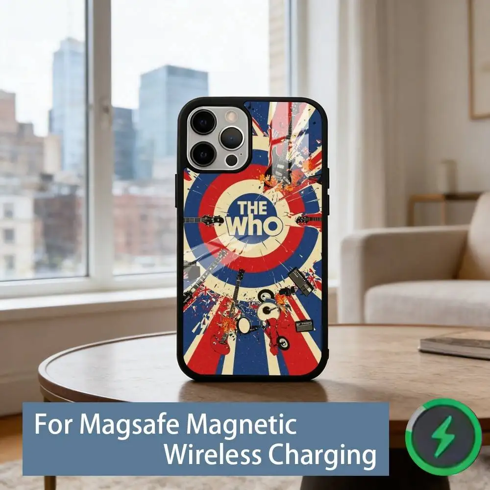 Фото Чехол для телефона The W-Who Band для iPhone 17, 16, 15, 14, 13, 12, 11 Plus, Pro, магнитный, для беспроводной зарядки Magsafe №3