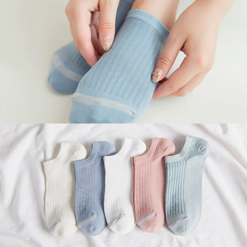 

Socks New Models of The College Style Dark Pattern Low Short Socks S You Simple Cotton Boat Socks Female Spell More Than One F6