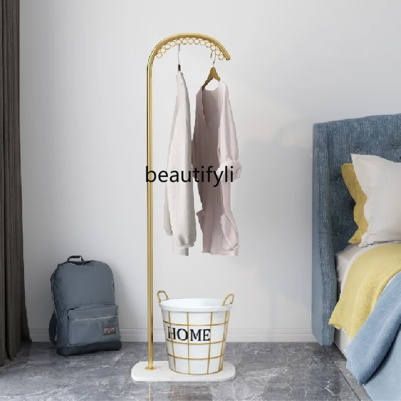 

zqMinimalist Creative Colthing Hanger Household Hangers Living Room Floor Coat Rack Vertical Cloth Rack Bedroom