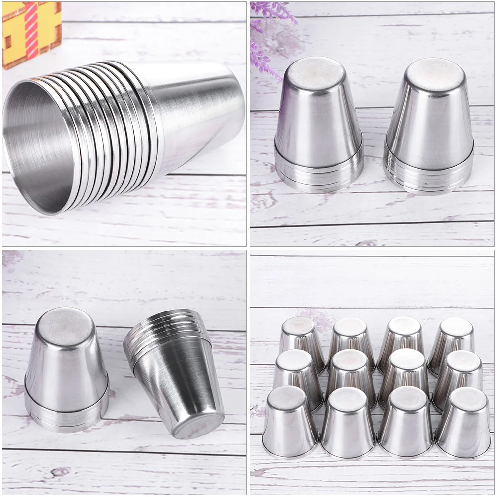 6 шт. стаканы из нержавеющей стали портативные чашки для духов сосуды питья