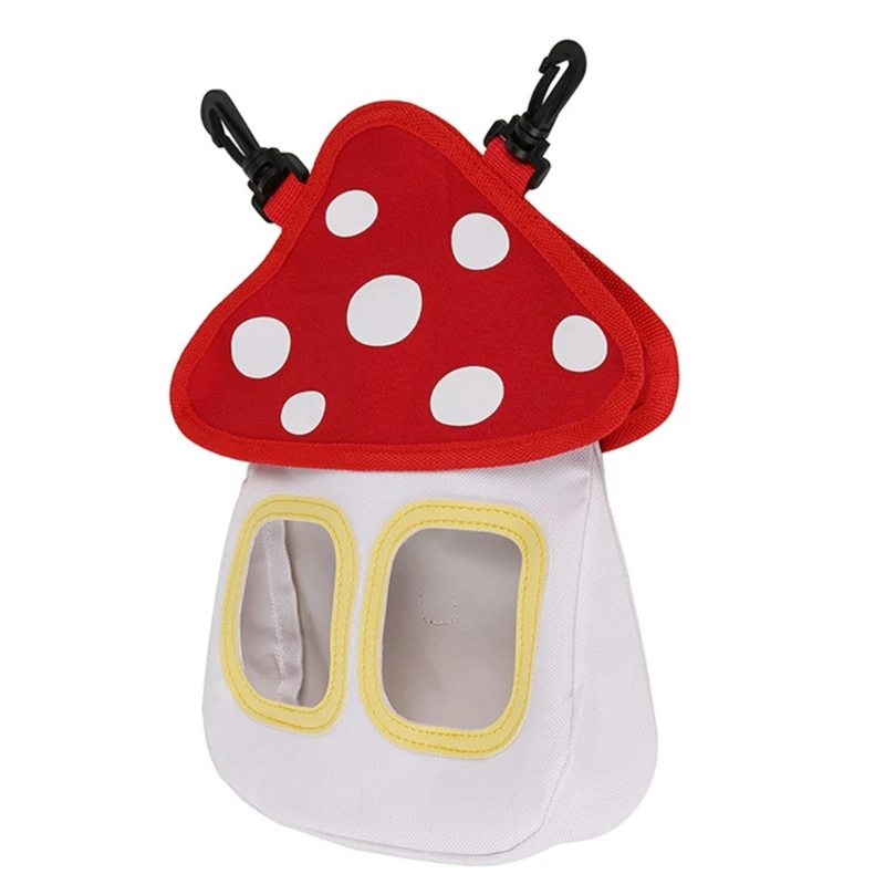 

Mushroom House for Hay Feeder Bunny for Hay Feeder Small Animals Grass Bag Feede