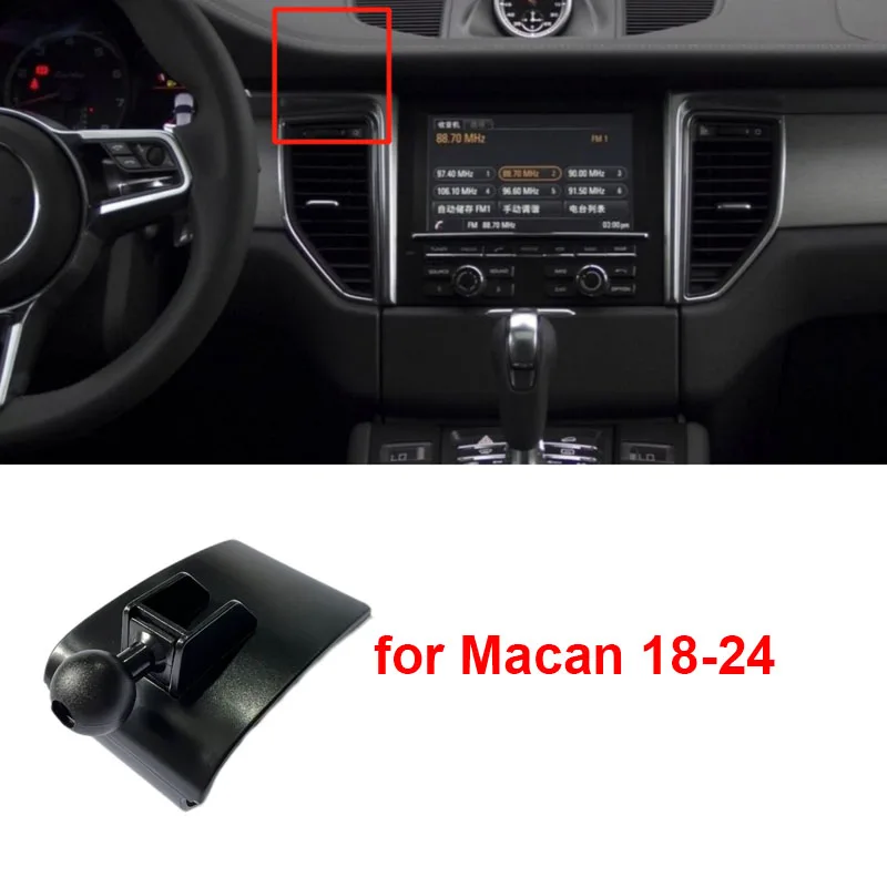 

Для Porsche Macan 2014 2016 2017 2018 2020 2022 2023 автомобильная навигация воздуховыпускной держатель для телефона кронштейн Беспроводное зарядное устройство для приборной панели